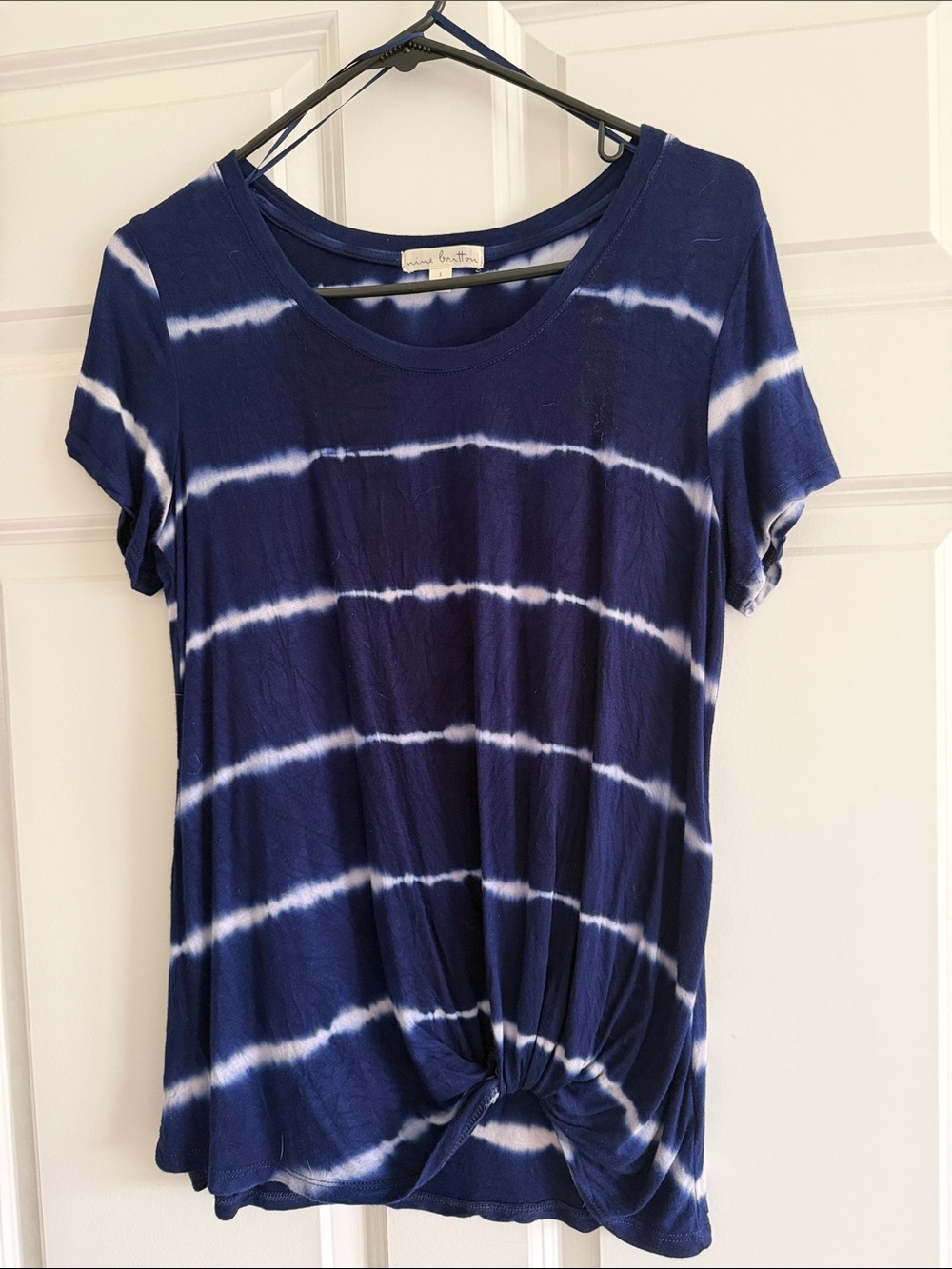 Nine Britton - Tie-Dye Knotted Tee | Size: S
